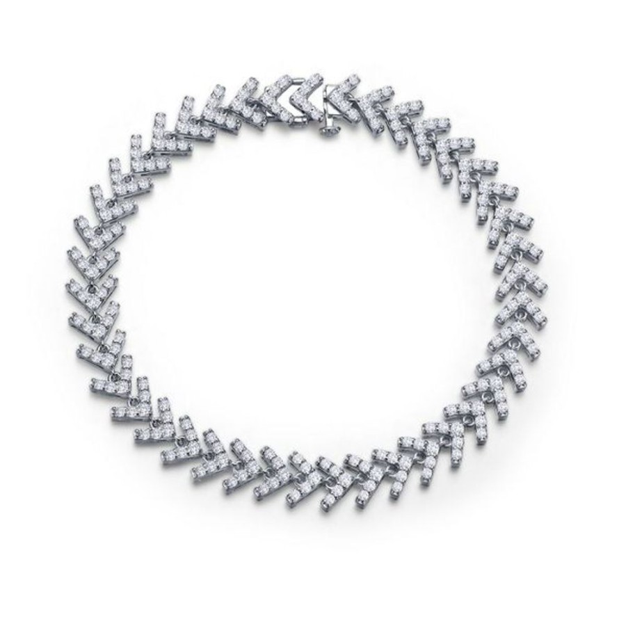 Silver Jewelry Lafonn | Fancy Fishbone Bracelet