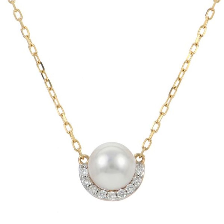 Pearl Jewelry Imperial Pearls | 14Kt Yellow Gold Akoya Pearl Necklace