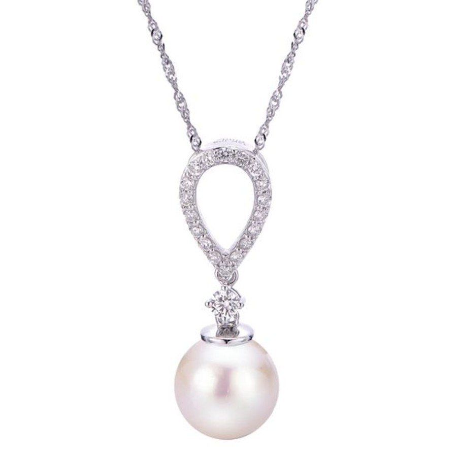 Pearl Jewelry Imperial Pearls | 14Kt White Gold Akoya Pearl Pendant