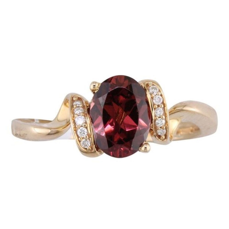 Colored Stone Jewelry Parle | Rose Gold Rhodolite Garnet Ring