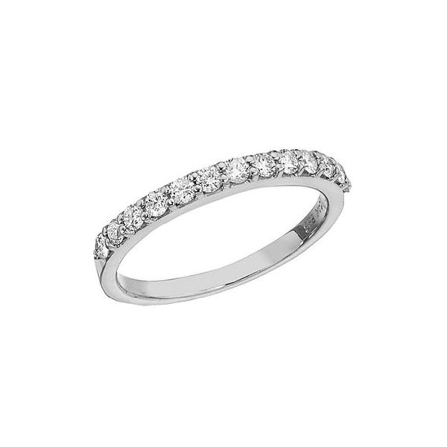 Colored Stone Jewelry Color Merchants | 14K White Gold Diamond Diamond Band Ring