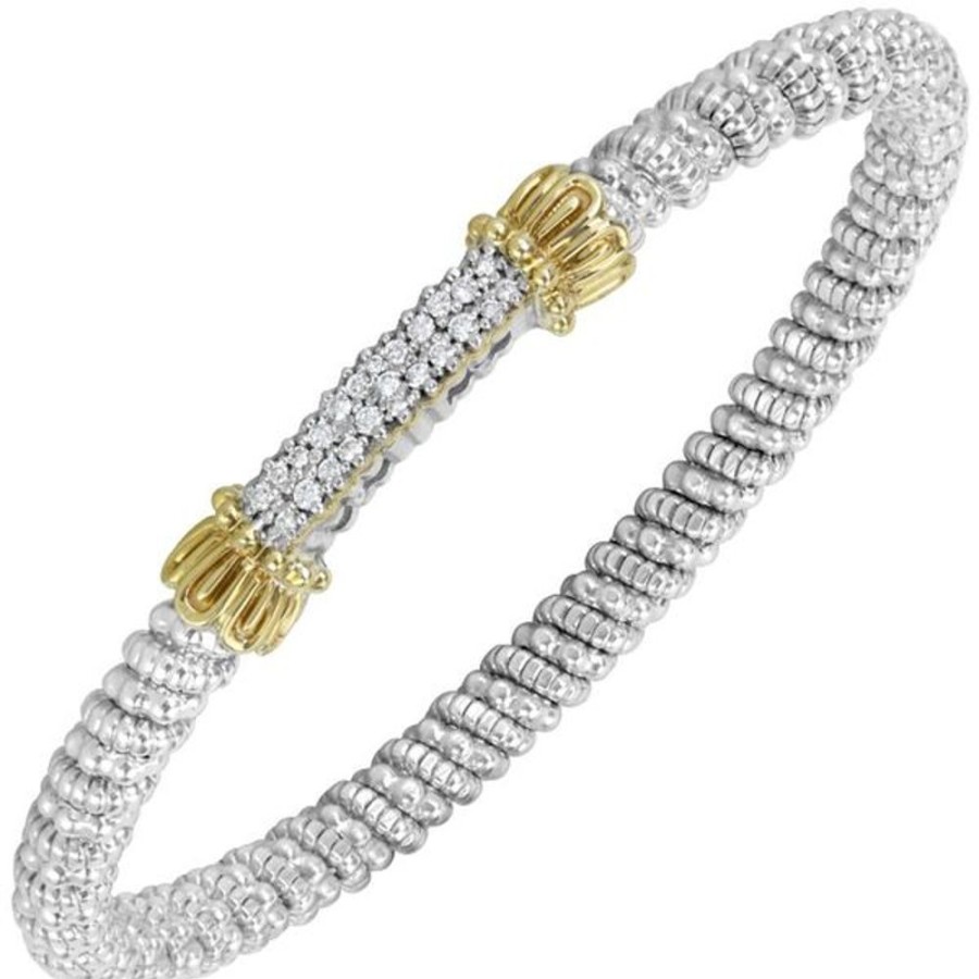 Diamond Jewelry Vahan | Vahan - 14K Gold And Sterling Silver Diamond Bracelet