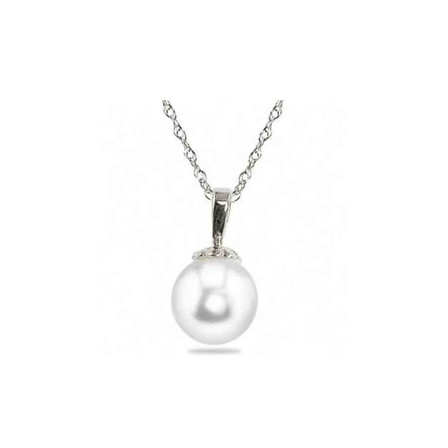 Pearl Jewelry Imperial Pearls | 14Kt White Gold Freshwater Pearl Pendant