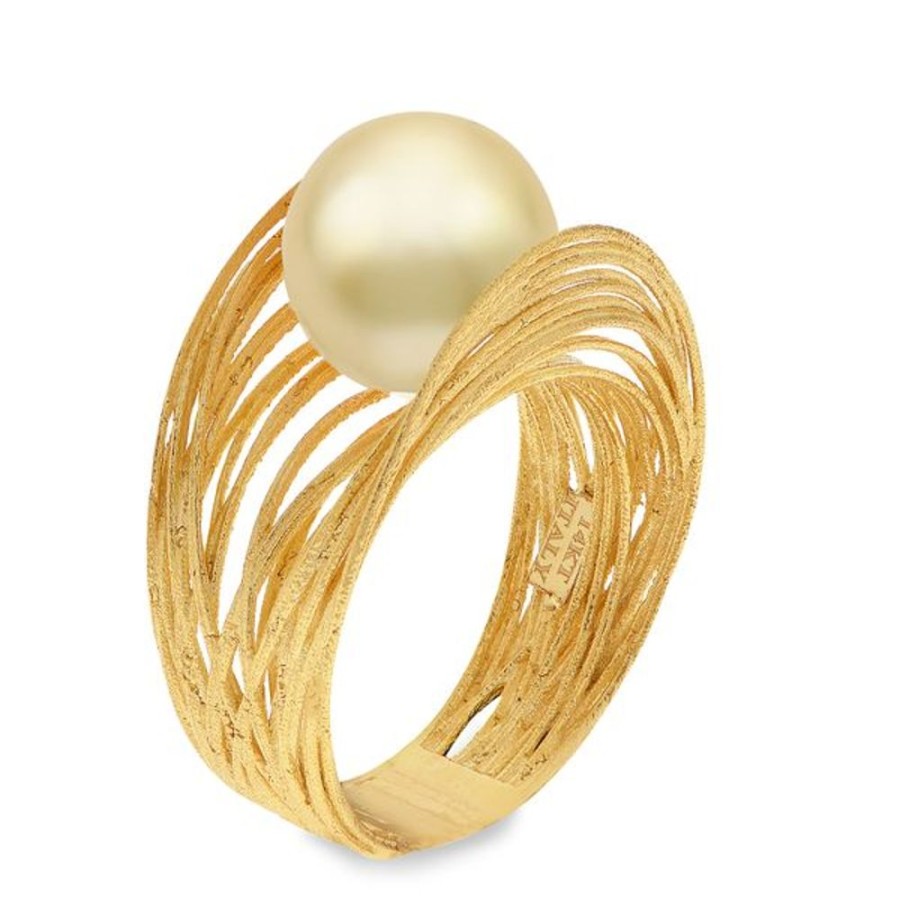 Pearl Jewelry Imperial Pearls | 14Kt Yellow Gold Golden South Sea Pearl Ring