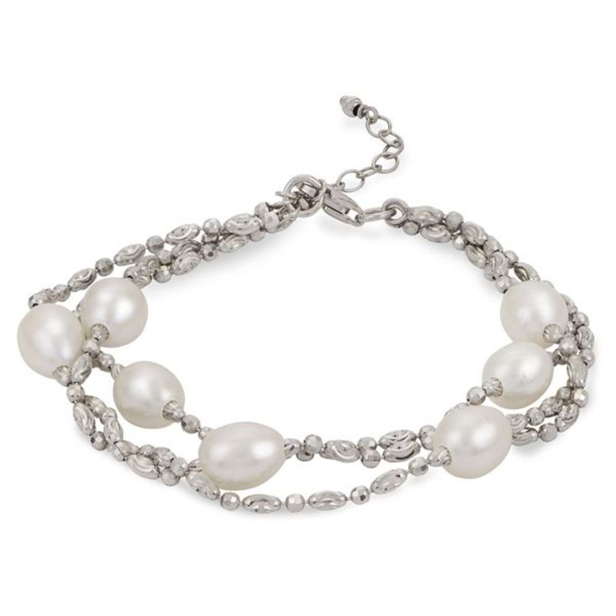 Pearl Jewelry Imperial Pearls | Sterling Silver Freshwater Pearl Bracelet