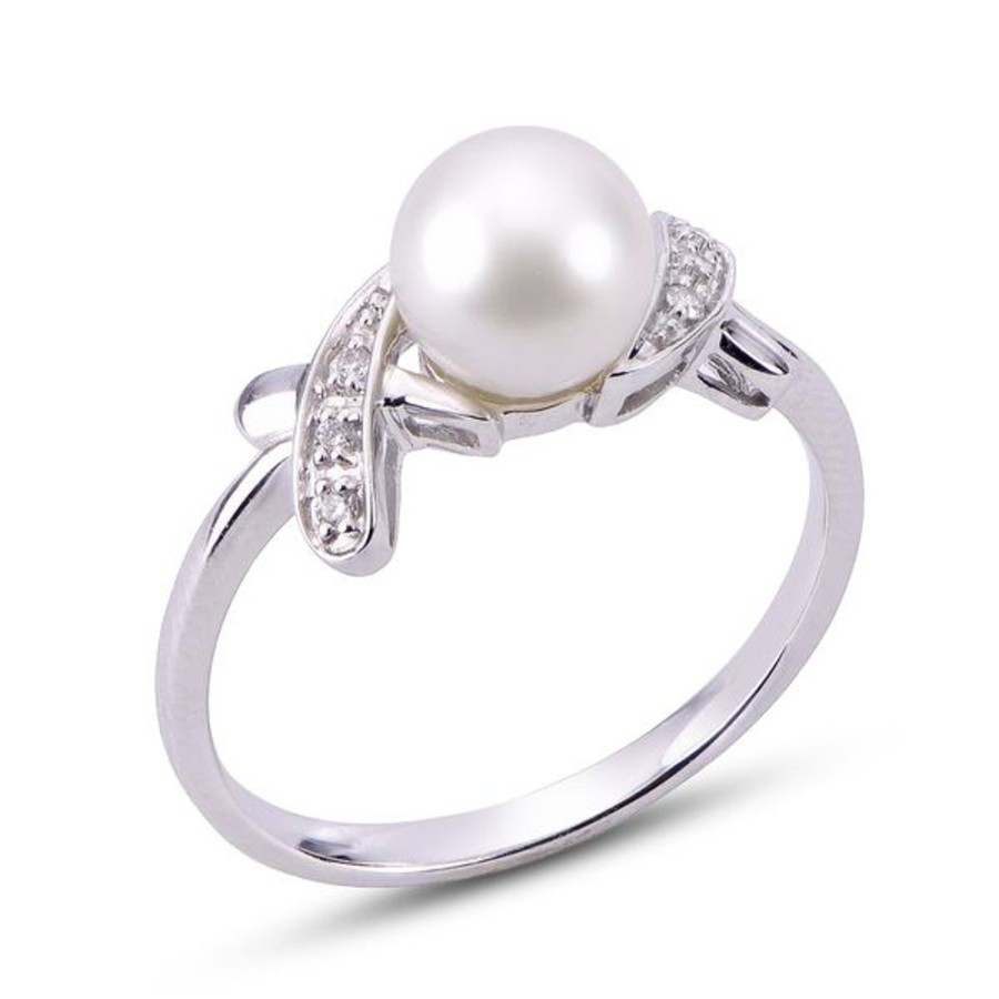 Pearl Jewelry Imperial Pearls | 14Kt White Gold Freshwater Pearl Ring