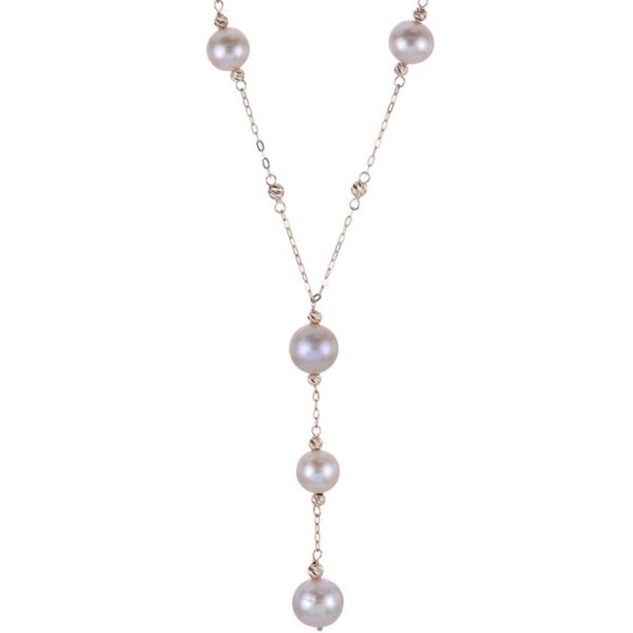 Pearl Jewelry Imperial Pearls | 14Kt Rose Gold Freshwater Pearl Necklace