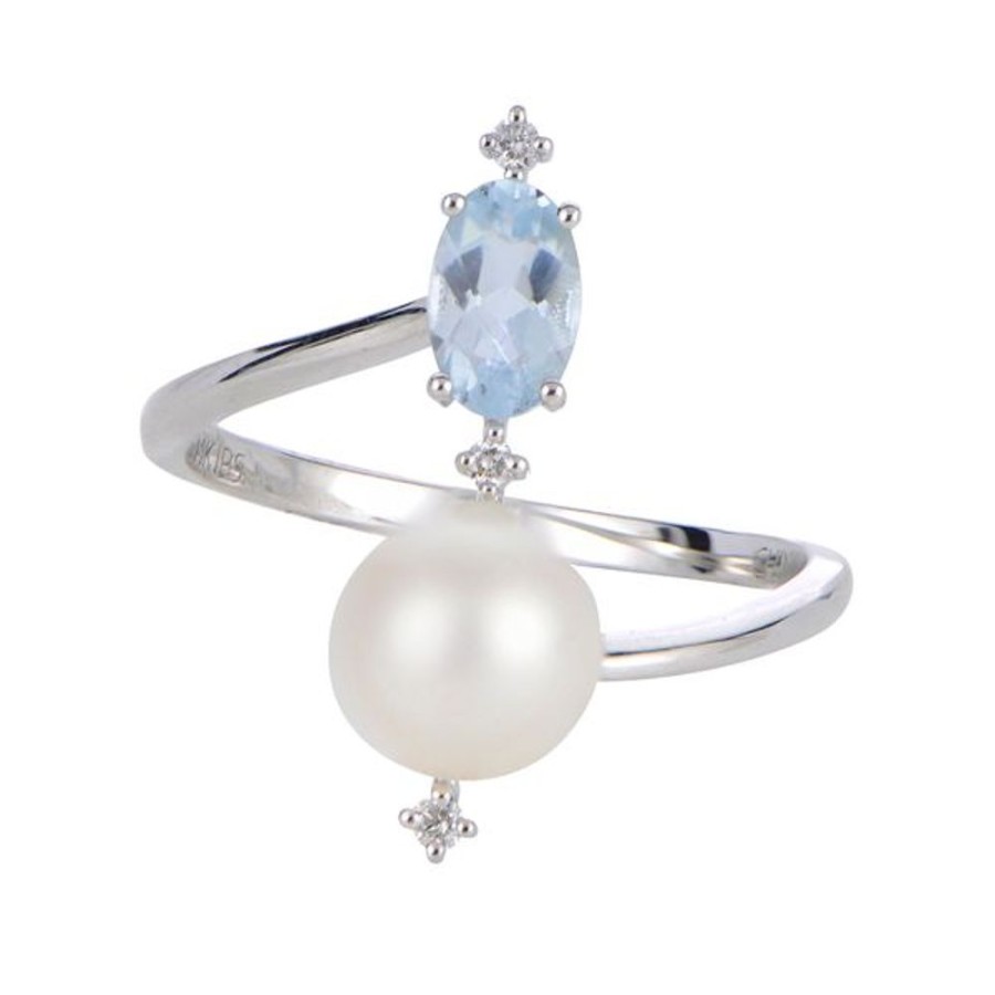 Pearl Jewelry Imperial Pearls | 14Kt White Gold Freshwater Pearl Ring