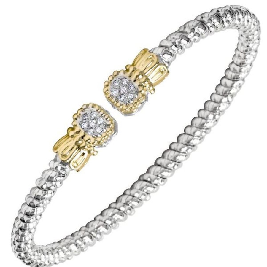 Diamond Jewelry Vahan | Vahan - 14K Gold And Sterling Silver Diamond Bracelet