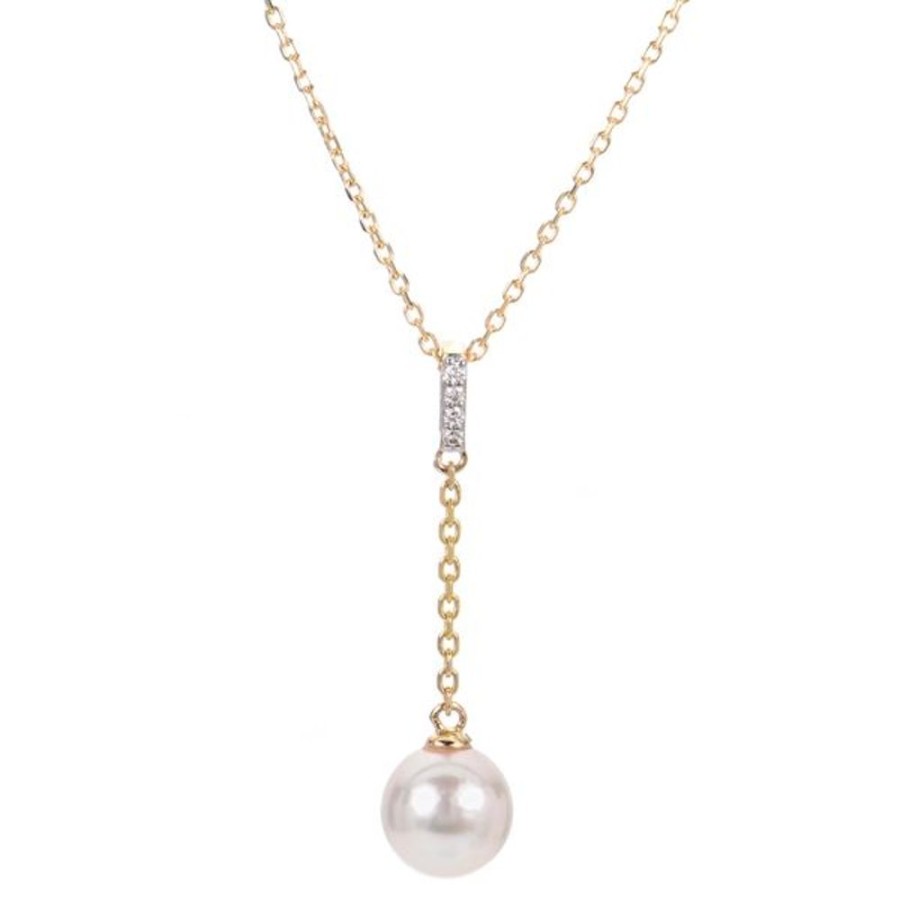 Pearl Jewelry Imperial Pearls | 14Kt Yellow Gold Akoya Pearl Pendant