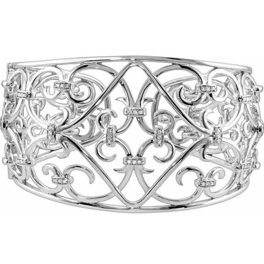 Diamond Jewelry Stuller | Filigree Scroll Cuff Bracelet