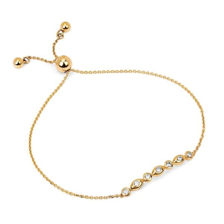 Diamond Jewelry Ostbye | 14K Yellow Gold Diamond Bracelet