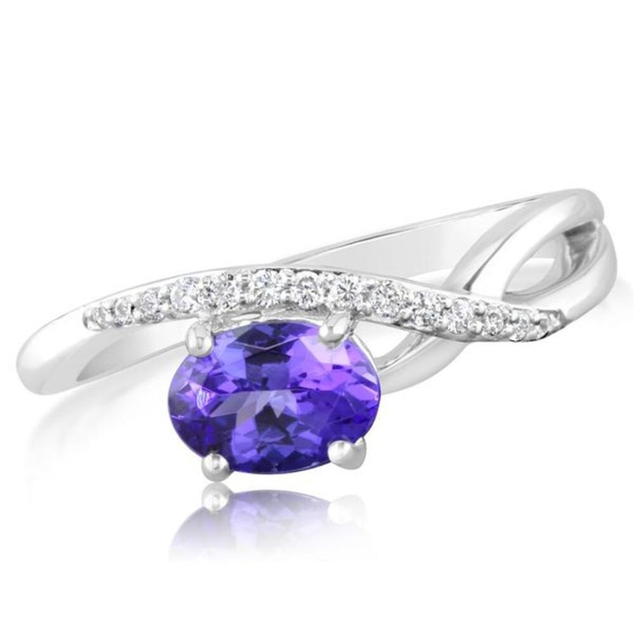 Colored Stone Jewelry Parle | White Gold Tanzanite Ring