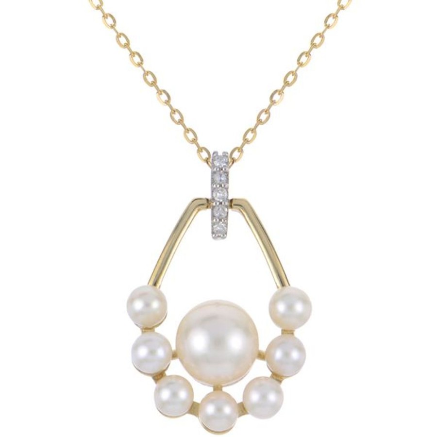 Pearl Jewelry Imperial Pearls | 14Kt Yellow Gold Freshwater Pearl Necklace