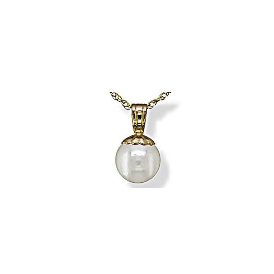 Pearl Jewelry Imperial Pearls | 14Kt Yellow Gold Akoya Pearl Pendant