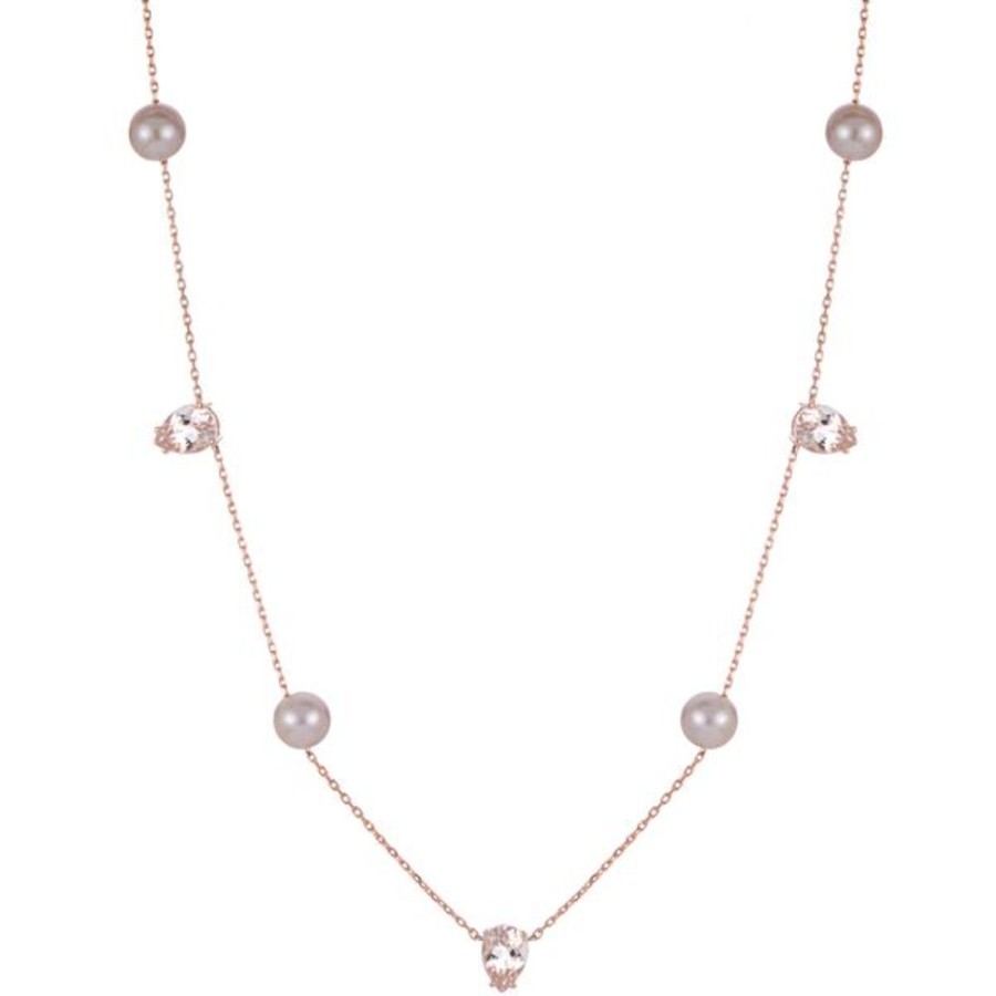 Pearl Jewelry Imperial Pearls | 14Kt Rose Gold Freshwater Pearl Necklace