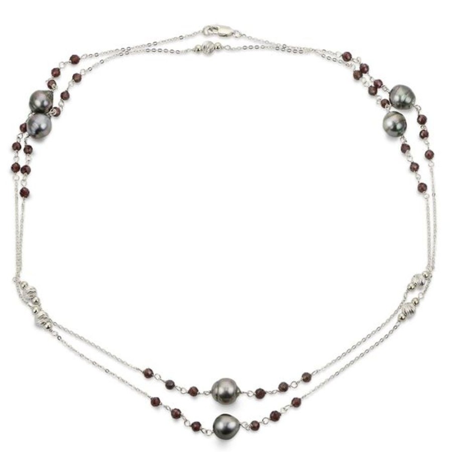 Pearl Jewelry Imperial Pearls | Sterling Silver Tahitian Pearl Necklace