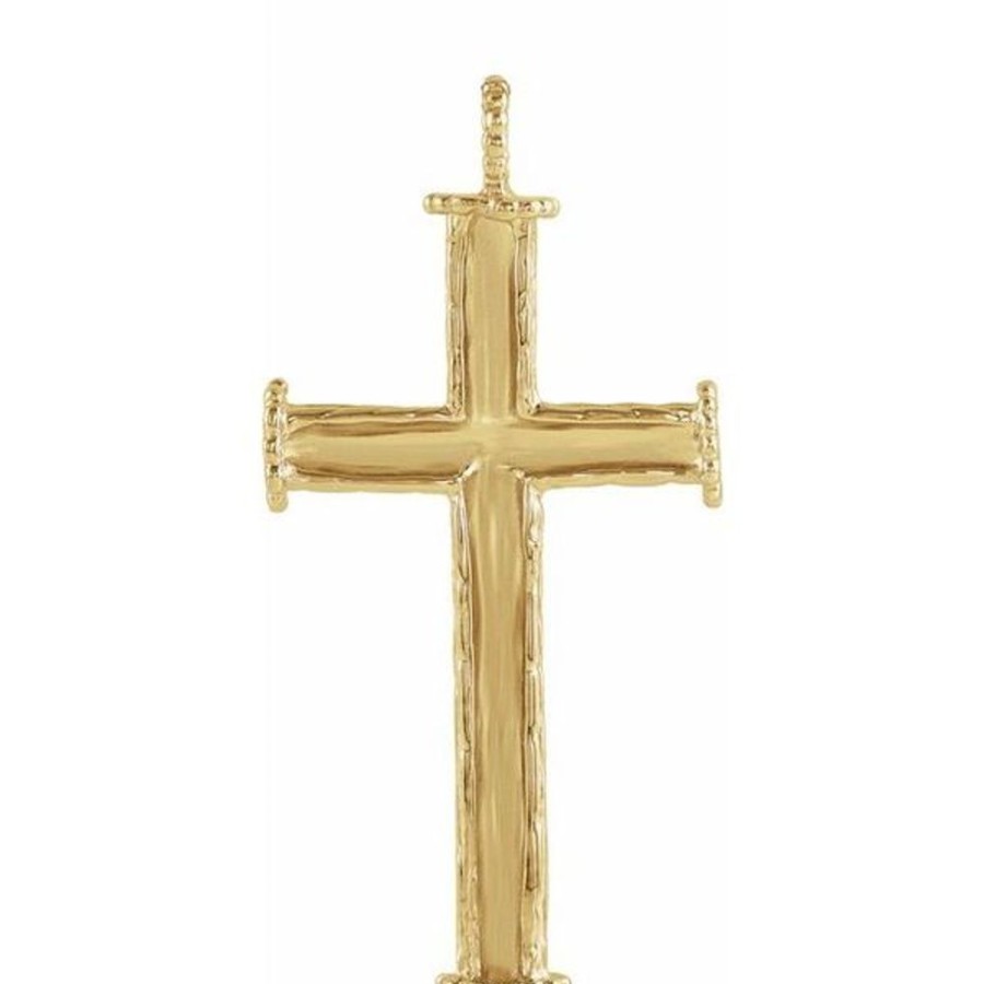 More Jewelry Stuller | Tree Bark Cross Pendant