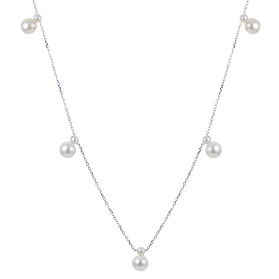 Pearl Jewelry Imperial Pearls | 14Kt White Gold Freshwater Pearl Necklace