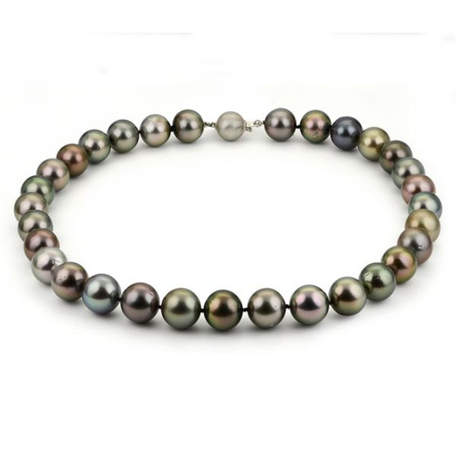 Pearl Jewelry Imperial Pearls | 14Kt White Gold Tahitian Pearl Necklace