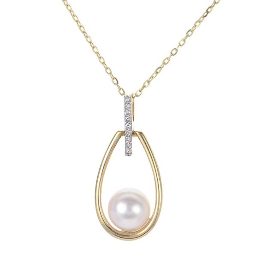 Pearl Jewelry Imperial Pearls | 14Kt Yellow Gold Akoya Pearl Pendant