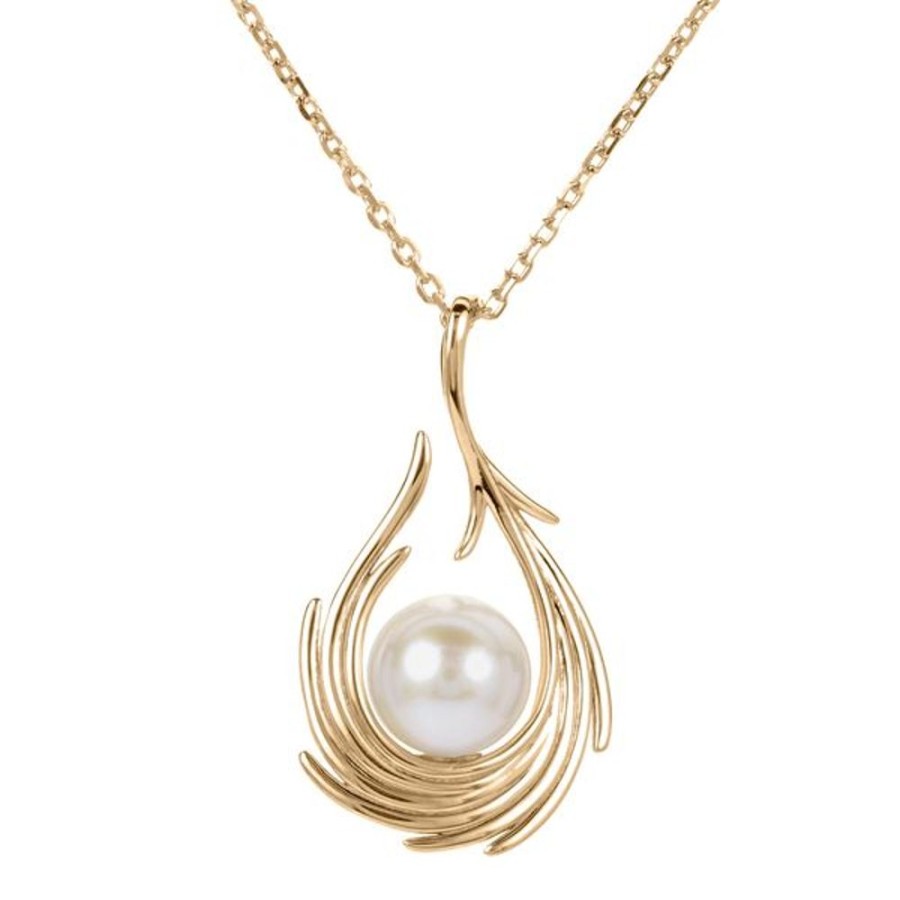 Pearl Jewelry Imperial Pearls | 14Kt Yellow Gold Freshwater Pearl Pendant