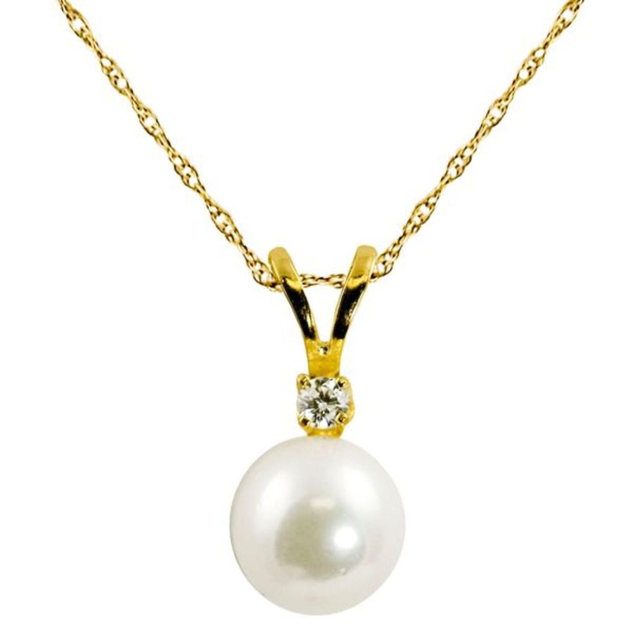 Pearl Jewelry Imperial Pearls | 14Kt Yellow Gold Akoya Pearl Pendant