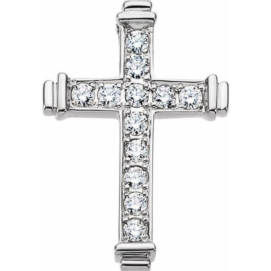 More Jewelry Stuller | Accented Cross Pendant