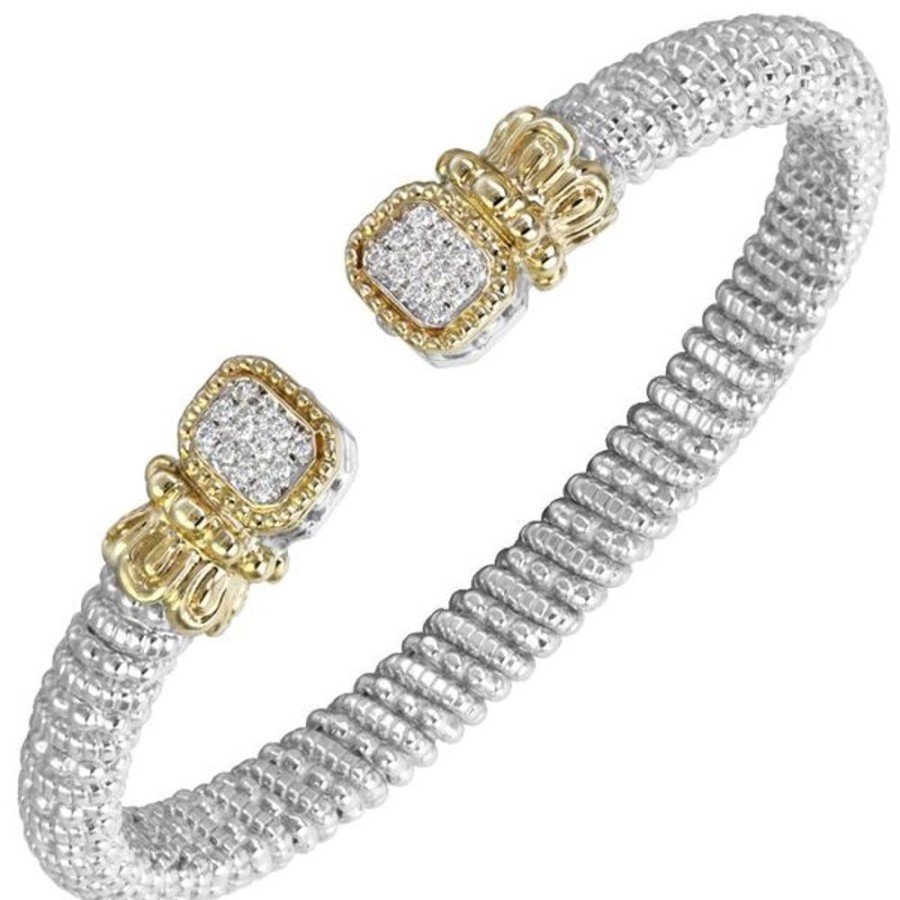 Diamond Jewelry Vahan | Vahan - 14K Gold And Sterling Silver Diamond Bracelet