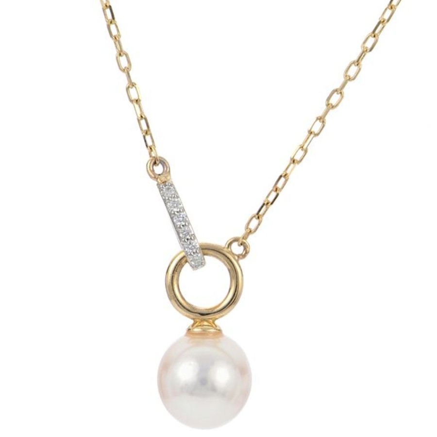 Pearl Jewelry Imperial Pearls | 14Kt Yellow Gold Akoya Pearl Necklace