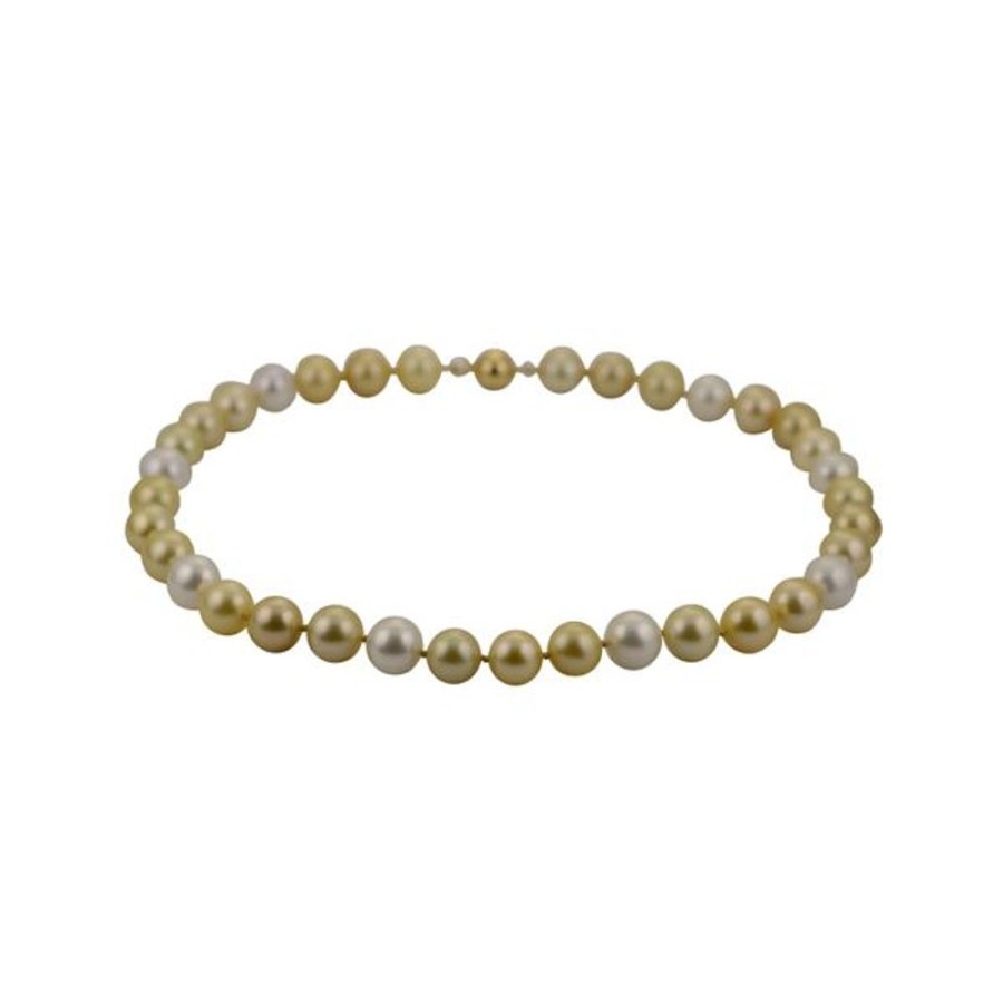 Pearl Jewelry Imperial Pearls | 18Kt Yellow Gold Golden South Sea Pearl Necklace