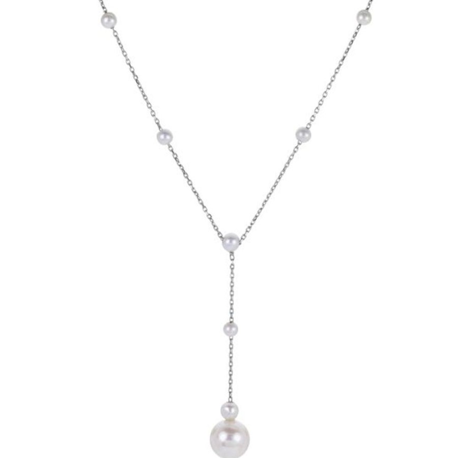 Pearl Jewelry Imperial Pearls | 14Kt White Gold Freshwater Pearl Necklace