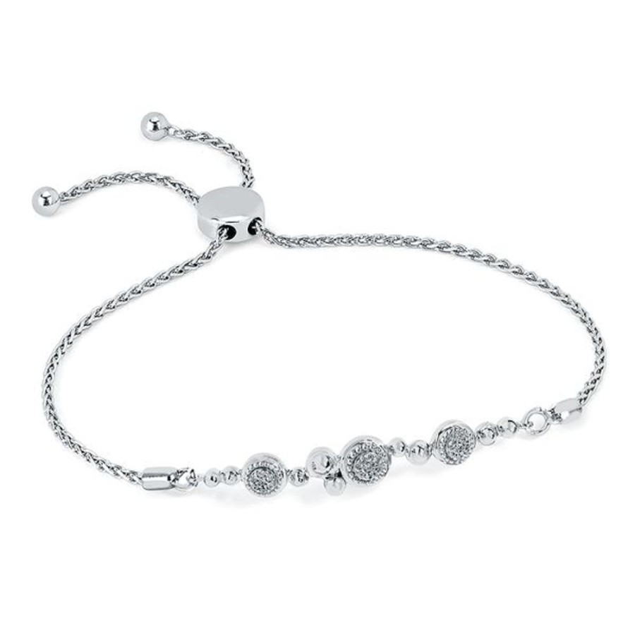 Diamond Jewelry Ostbye | Sterling Silver Diamond Bracelet