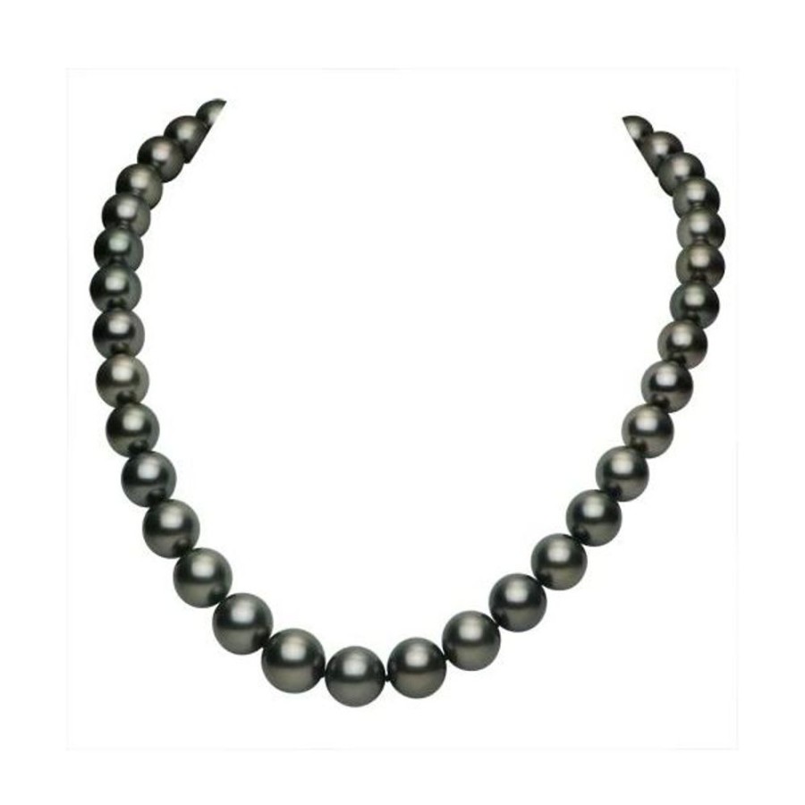 Pearl Jewelry Imperial Pearls | 14Kt White Gold Tahitian Pearl Necklace