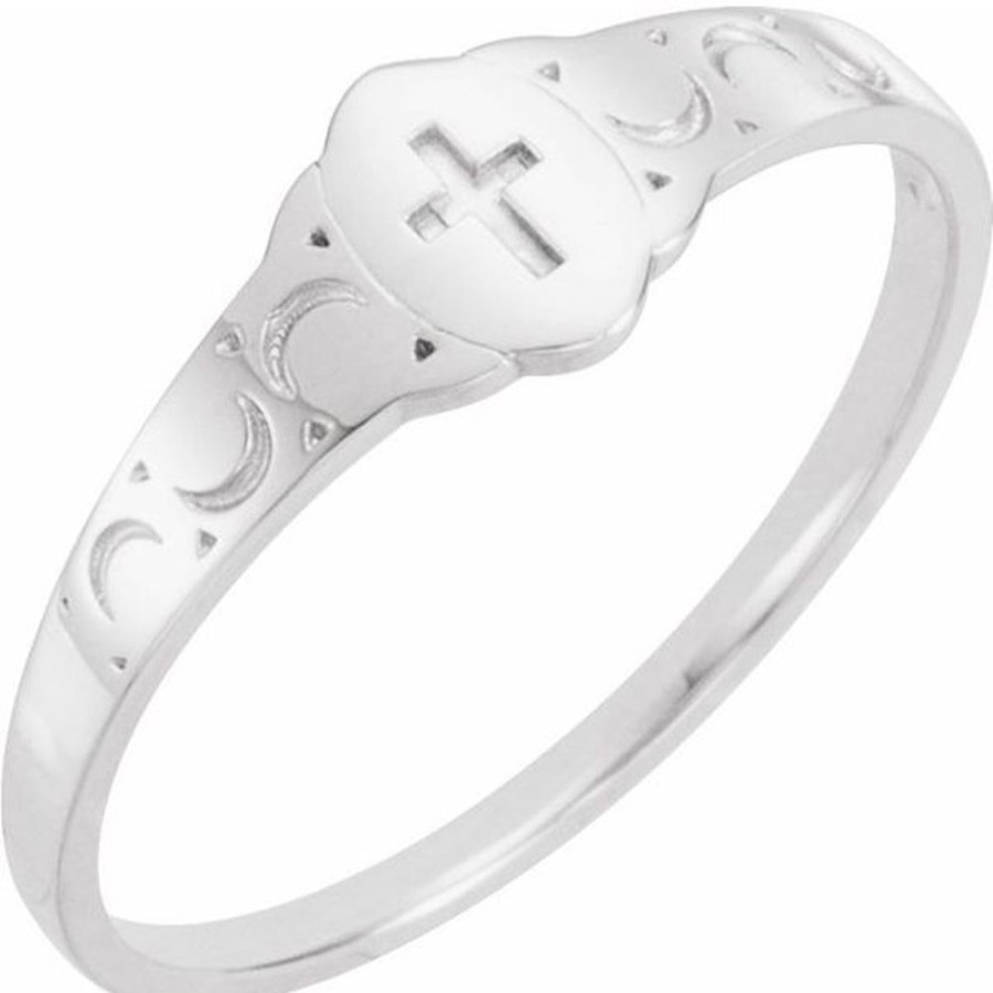 More Jewelry Stuller | Youth Cross Signet Ring