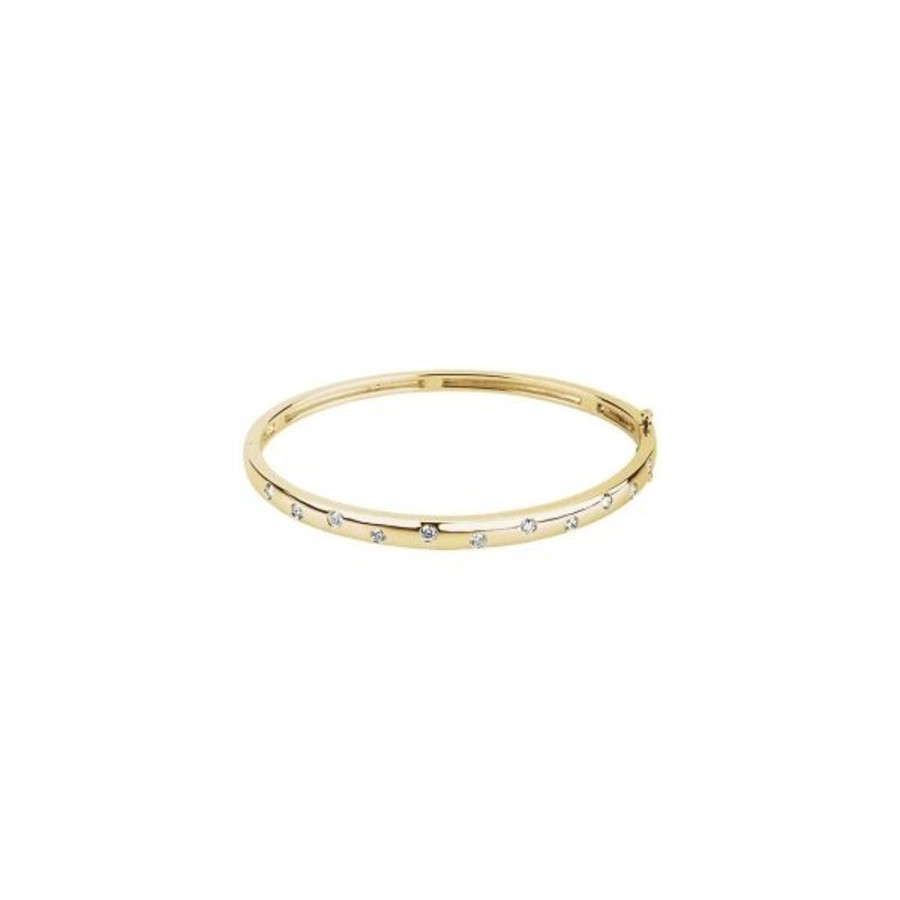 Diamond Jewelry Stuller | Accented Hinged Bangle Bracelet