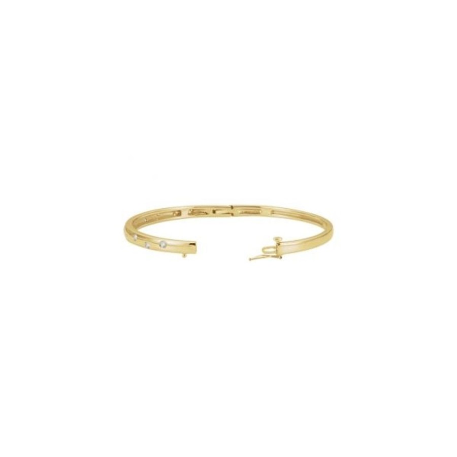 Diamond Jewelry Stuller | Accented Hinged Bangle Bracelet