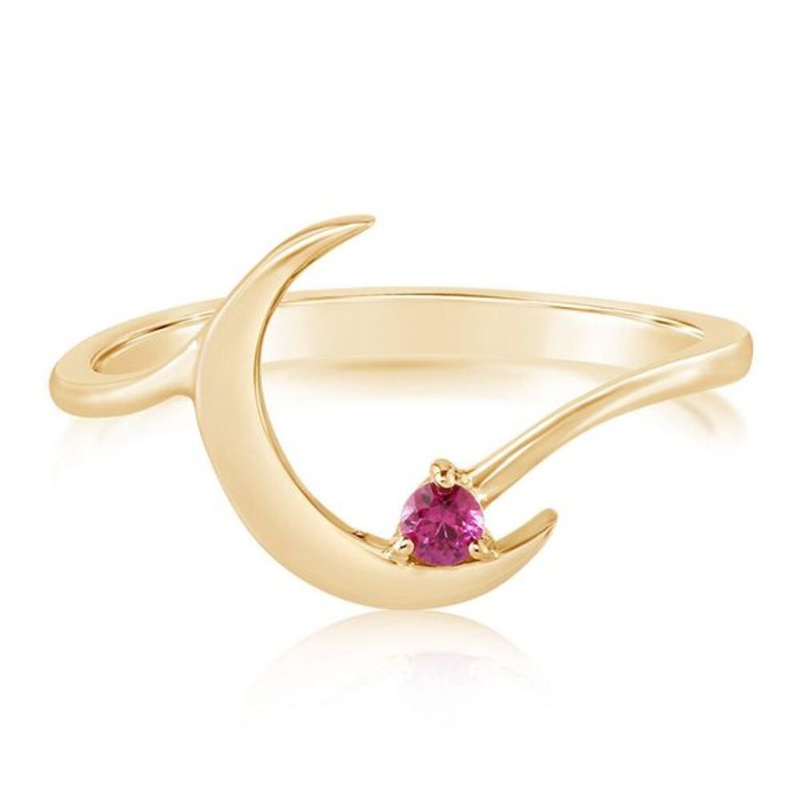 Colored Stone Jewelry Parle | Yellow Gold Ruby Ring