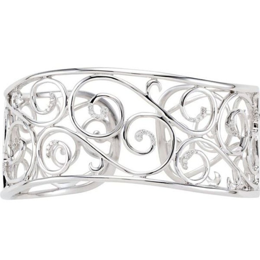 Diamond Jewelry Stuller | Filigree Scroll Cuff Bracelet