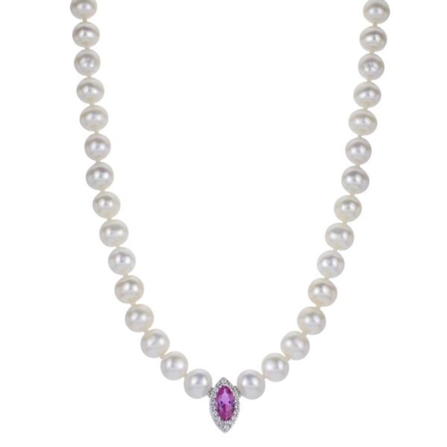 Pearl Jewelry Imperial Pearls | Sterling Silver Freshwater Pearl Necklace