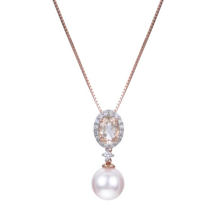 Pearl Jewelry Imperial Pearls | 14Kt Rose Gold Akoya Pearl Pendant