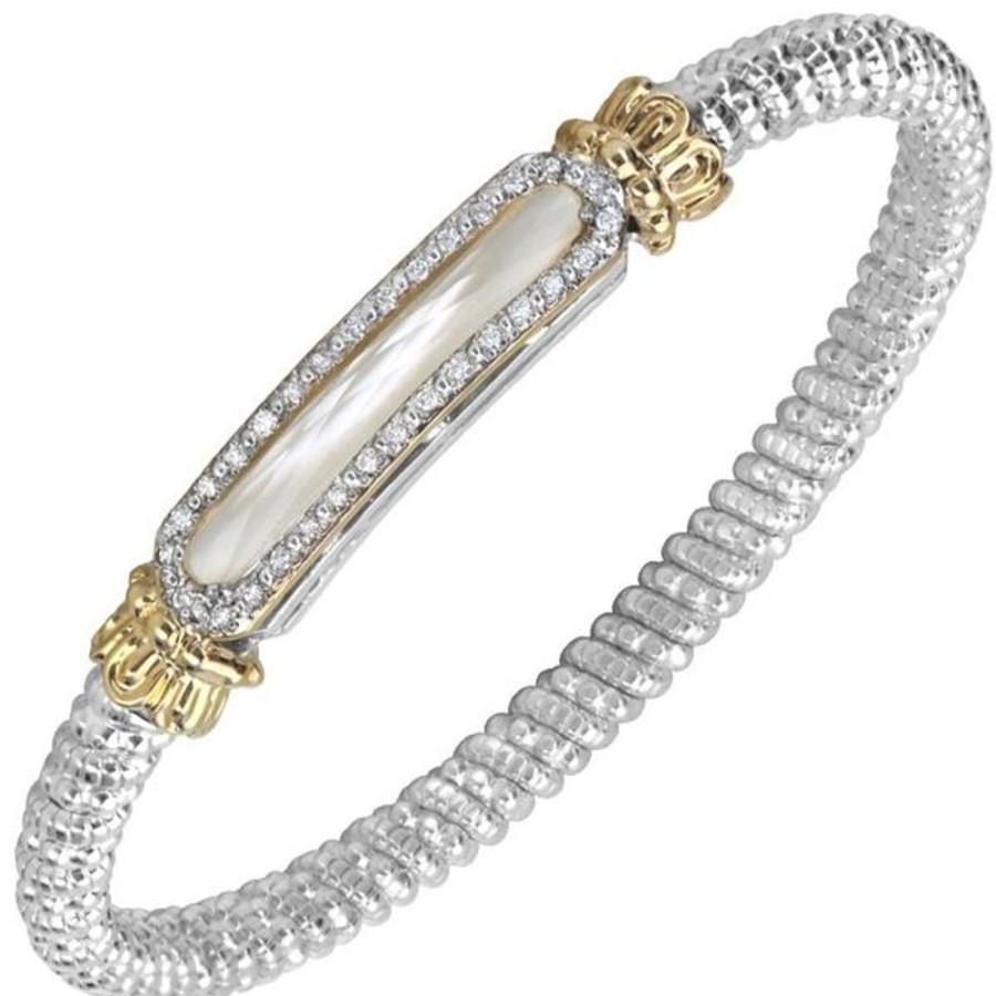 Pearl Jewelry Vahan | Vahan - 14K Gold And Sterling Silver Diamond Bracelet