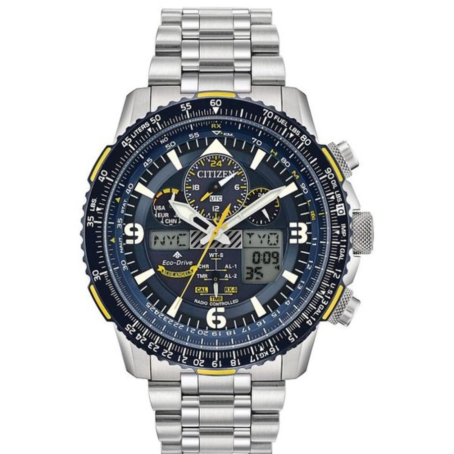 Watches Citizen | Citizen Blue Angels Promaster Eco Skyhawk Mens Stainless Steel