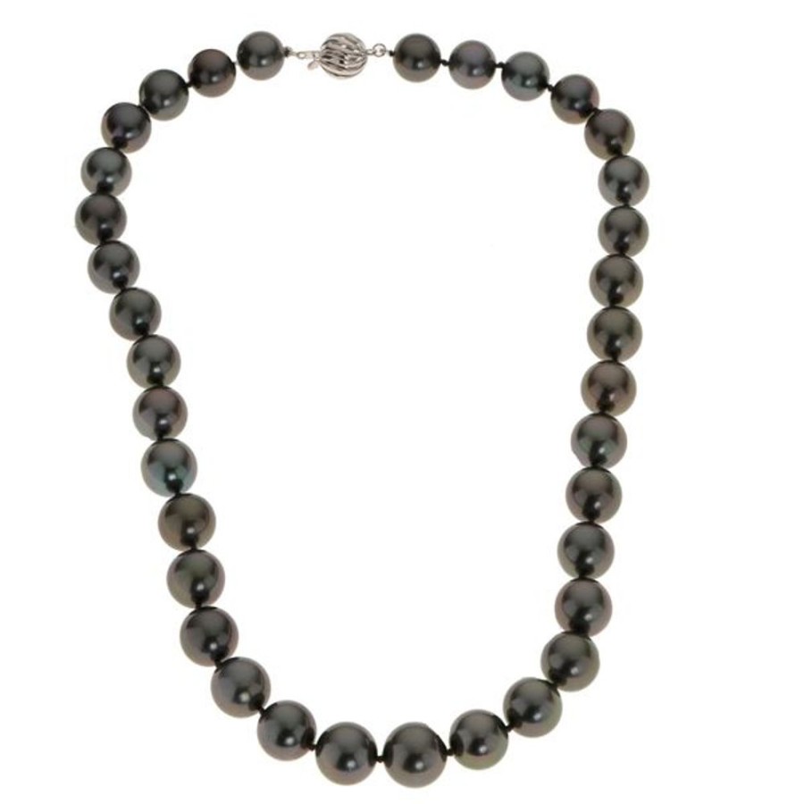 Pearl Jewelry Imperial Pearls | 18Kt White Gold Tahitian Pearl Necklace