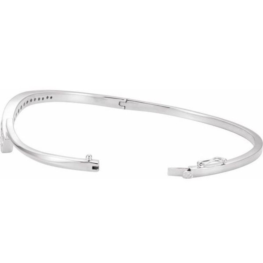 Diamond Jewelry Stuller | Journey Hinged Bangle Bracelet