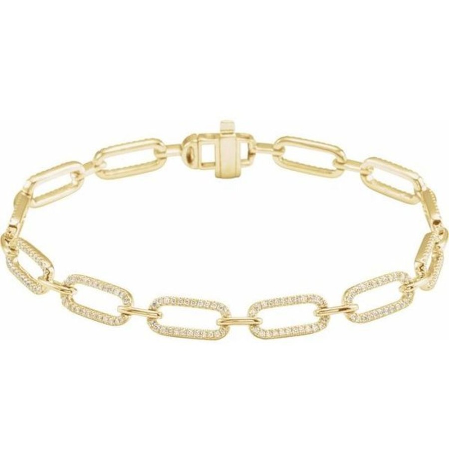 Diamond Jewelry Stuller | Accented Link Bracelet