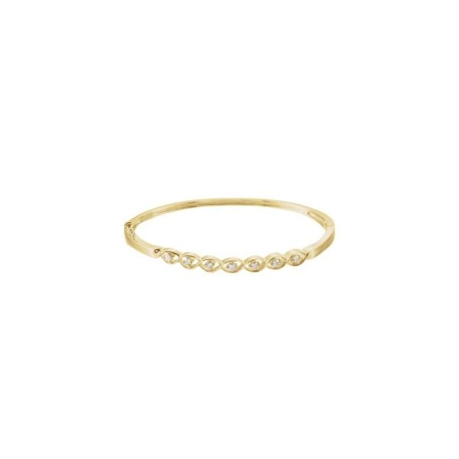 Diamond Jewelry Stuller | Accented Hinged Bangle Bracelet