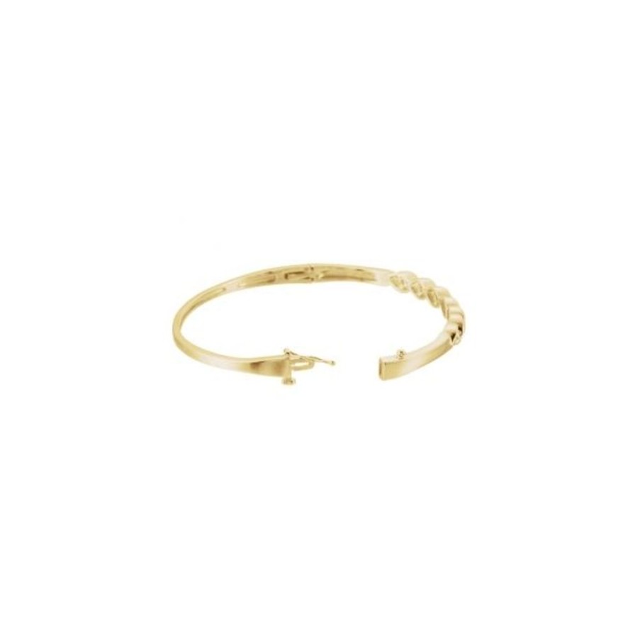 Diamond Jewelry Stuller | Accented Hinged Bangle Bracelet