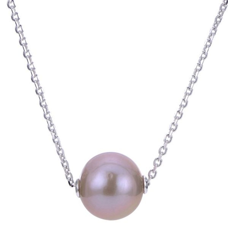 Pearl Jewelry Imperial Pearls | Sterling Silver Freshwater Pearl Solitaire Necklace