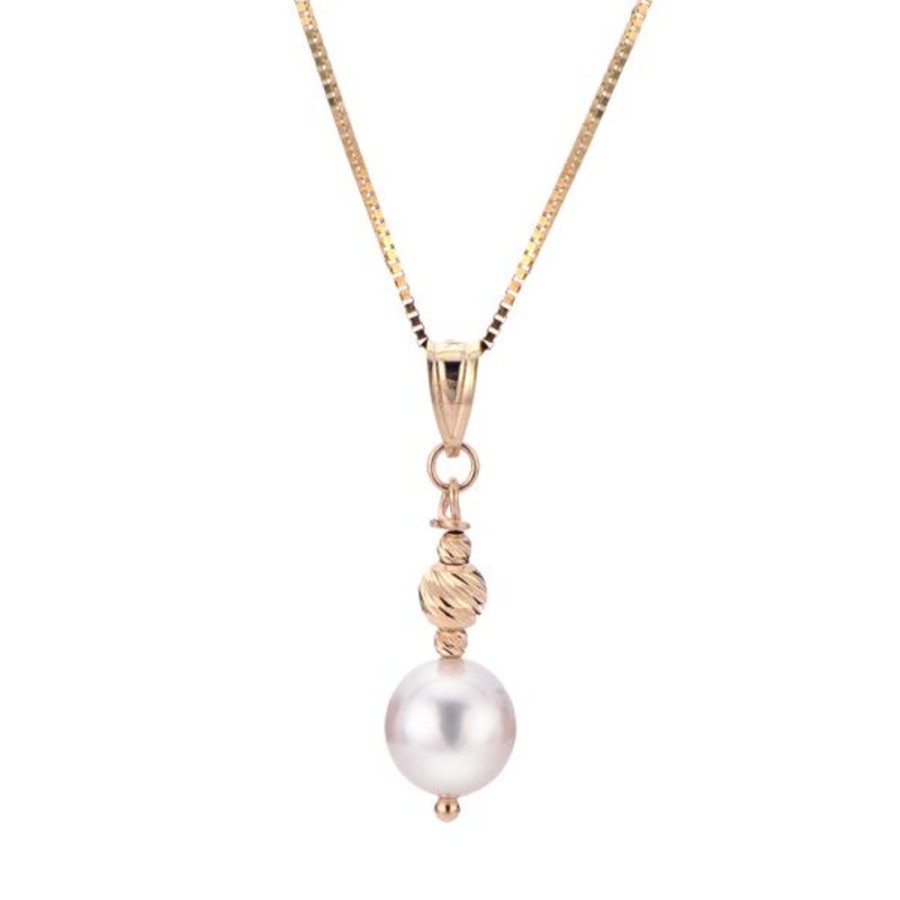 Pearl Jewelry Imperial Pearls | 14Kt Yellow Gold Akoya Pearl Pendant